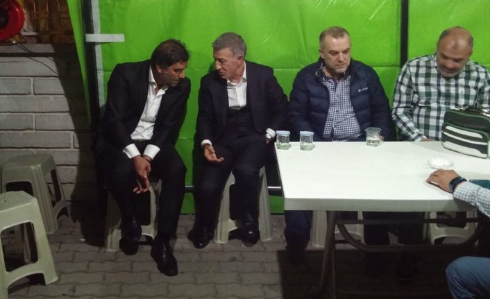 Ahmet Ağaoğlu'ndan Ünal Karaman'a taziye ziyareti