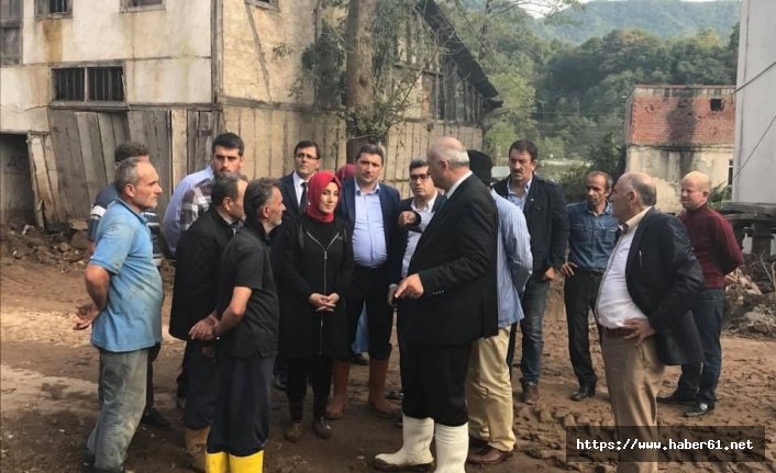 Ayvazoğlu Araklı'da sel bölgesinde