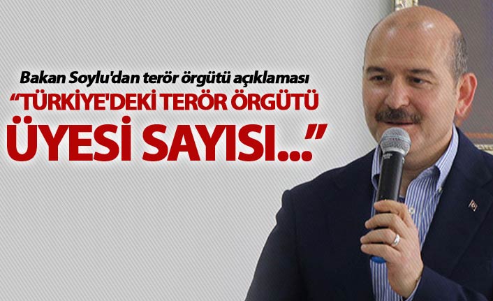 Bakan Soylu: "Türkiye'deki terör örgütü üyesi sayısı 750'ye düştü"