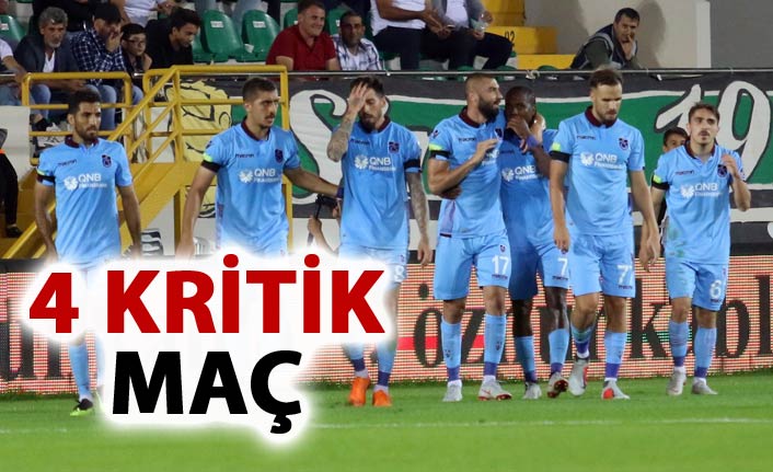 Trabzonspor için 4 kritik maç