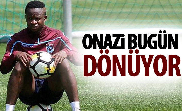 Onazi Trabzon'a dönüyor