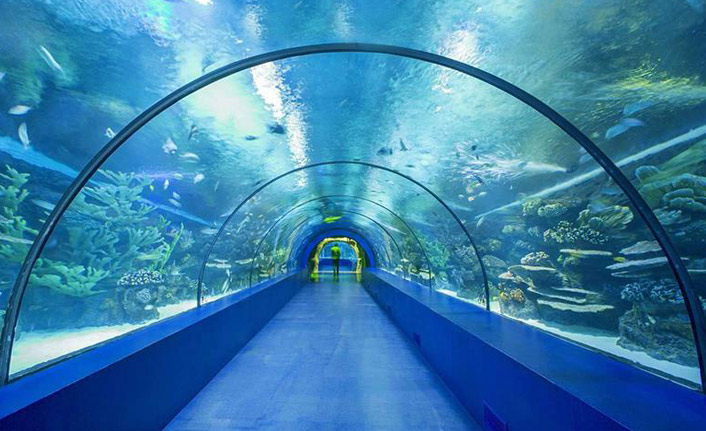 Ortahisar'da 'Tünel Akvaryum' çalışması sürüyor