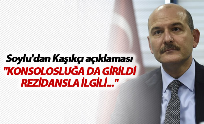 Soylu'dan kaşıkçı açıklaması: "Konsolosluğa da girildi. Rezidansla ilgili..."