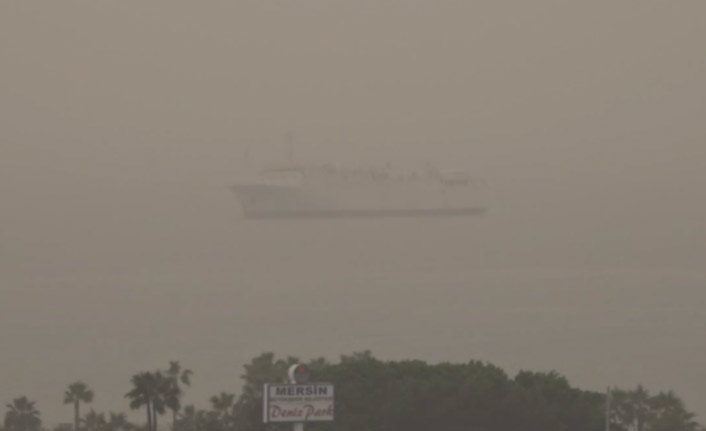 Suriye üzerinden gelen toz bulutu Mersin'e ulaştı