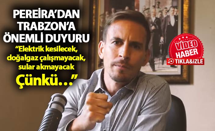 Pereira’dan Trabzon’a önemli duyuru