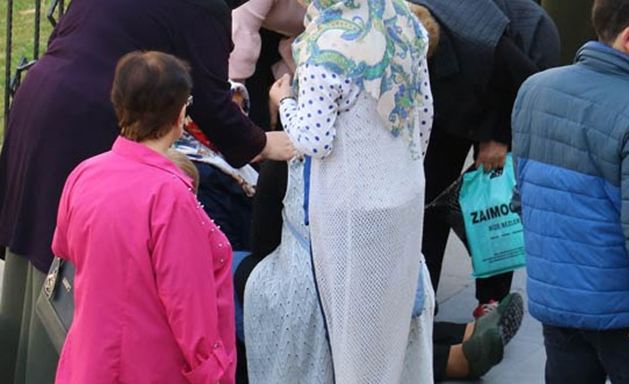 Tacize uğrayan kadın sinir krizi geçirdi