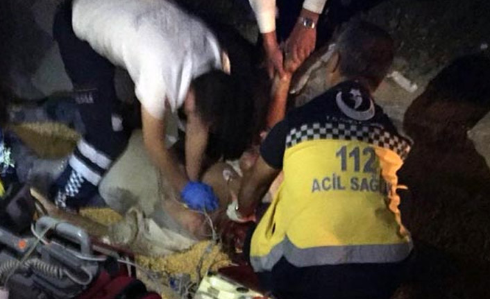 Mısır yüklü kamyon devrildi sürücü hayatını kaybetti