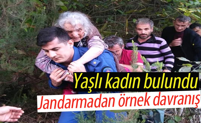 Ayşe nine jandarma ekipleri tarafından bulundu