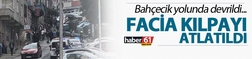 Bahçecik yolunda kaza: 1 yaralı