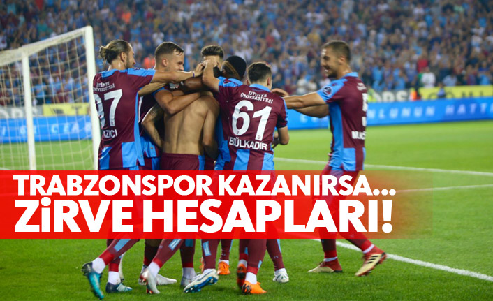 Trabzonspor'da zirve hesapları