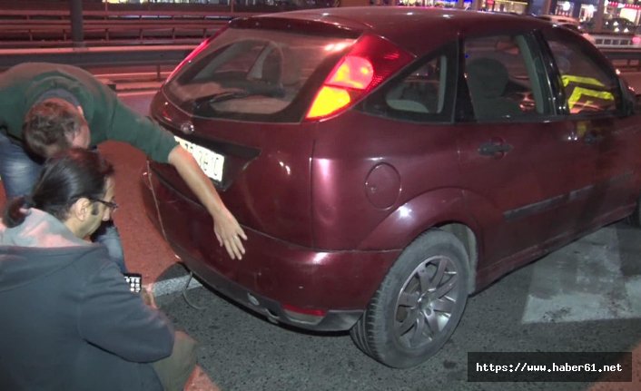 Aracına LPG dolduruyordu bir anda alev aldı