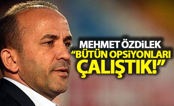 Erzurumspor’da Özdilek’ten Trabzonspor Maçı Öncesi İstikrar Vurgusu