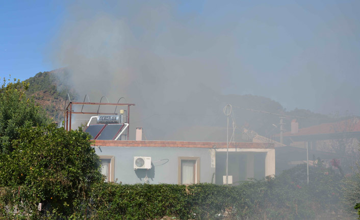 Muğla'da ev yangın