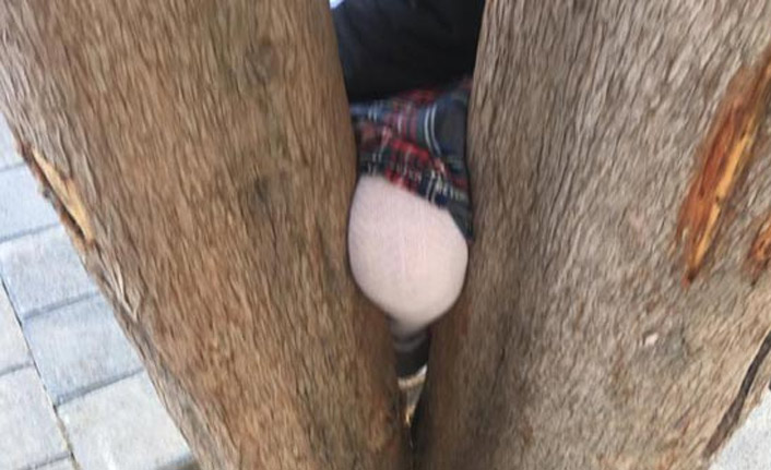 Küçük kız itfaiye ekipleri tarafından kurtarıldı