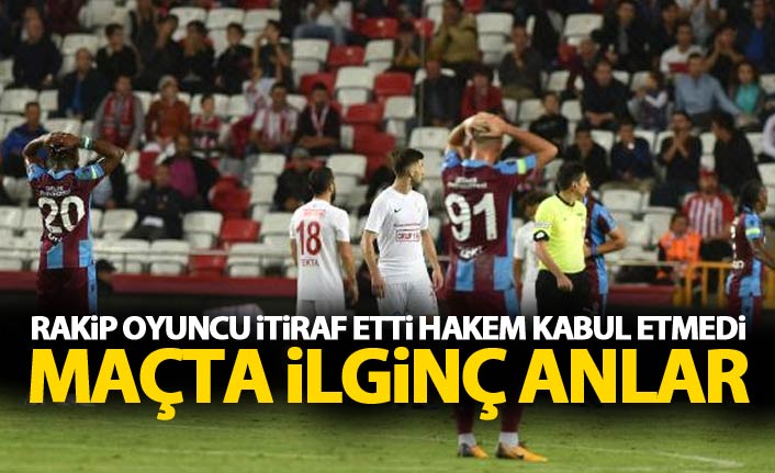 Rakip oyuncu kabul ettiği hakem dinlemedi