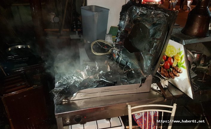 Trabzon’da işyerinde yangın