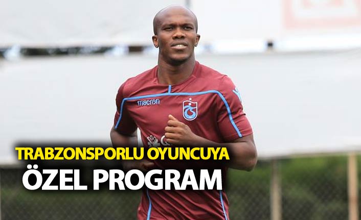 Trabzonsporlu oyuncuya özel program