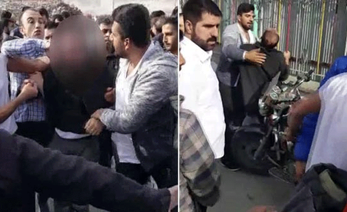 Tacizciyi dövüp polise teslim ettiler