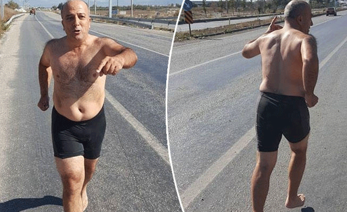 Doğa katliamlarına tepki için soyunarak koştu