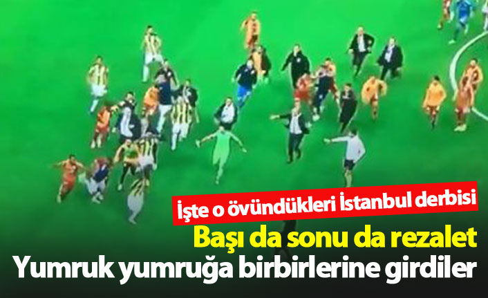 Galatasaray Fenerbahçe maçında yine olay!