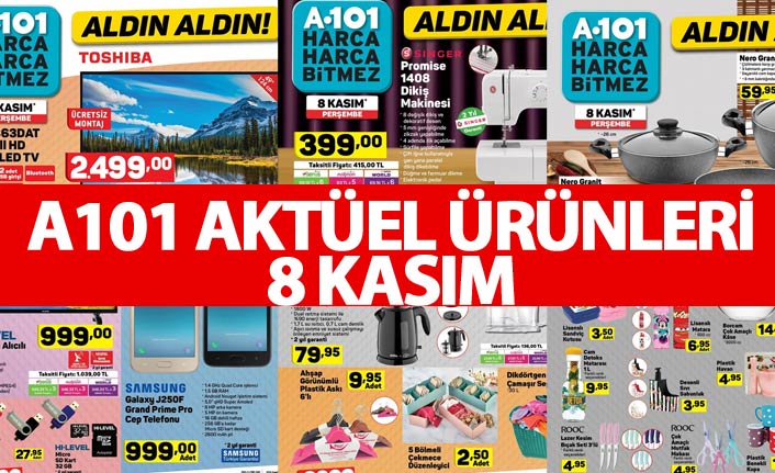 A101 Aktüel Ürünleri 8 Kasım kataloğu - A101'de bu hafta neler var?