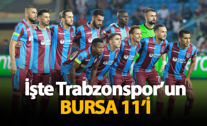 Trabzonspor sahasında Bursaspor’u konuk ediyor. 04-11-2018