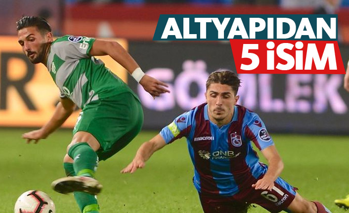 Trabzonspor'da altyapıdan 5 isim