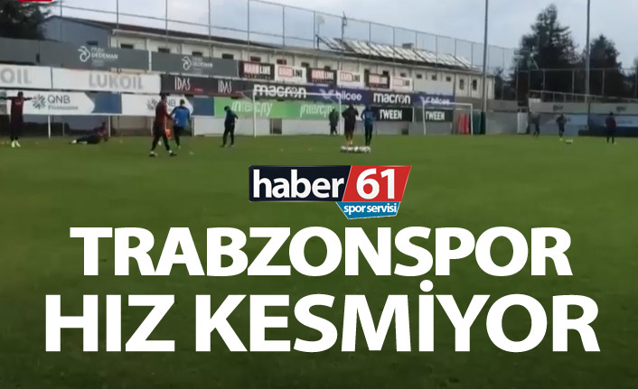 Trabzonspor hız kesmeden antrenmanlara başladı