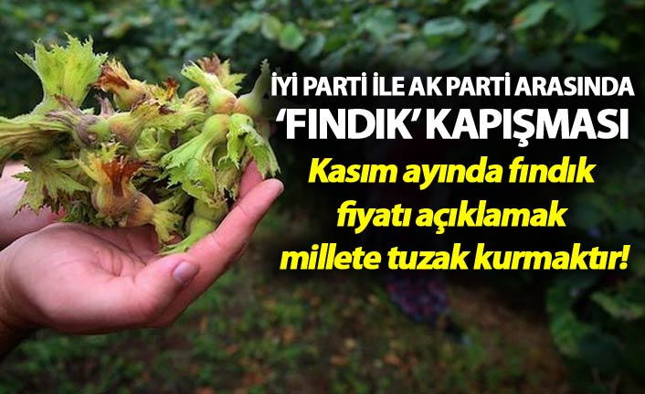İYİ Parti ile AK Parti arasında ‘fındık’ kapışması