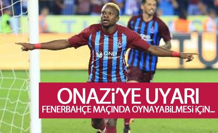 Trabzonspor'un yıldızına kart uyarısı