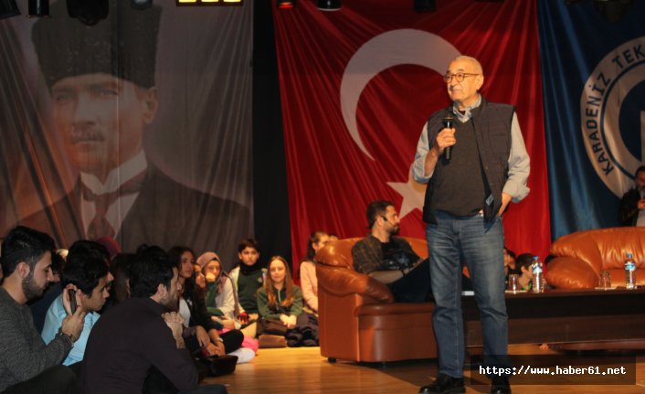Doğan Cüceloğlu Trabzon'da üniversitelilerle buluştu
