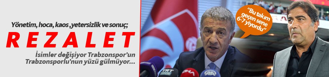 Trabzonspor'da yetersizliğin sonucu rezalet!