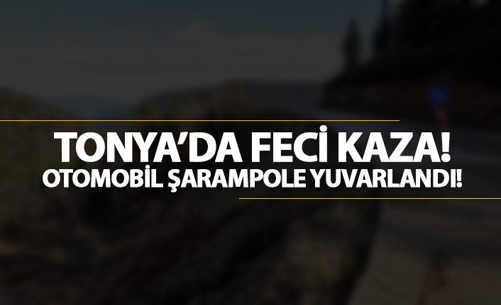 Trabzon'da feci kaza! Şarampole yuvarlandı...