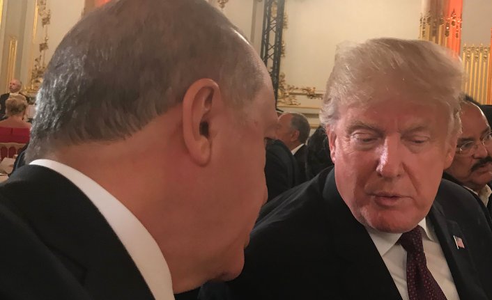 Cumhurbaşkanı Erdoğan, Paris'te ABD Başkanı Trump ile görüştü