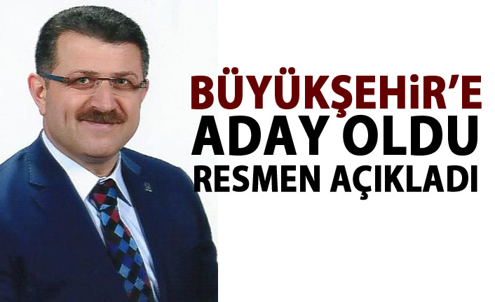 Trabzon Büyükşehir Belediyesi için bir aday adayı daha