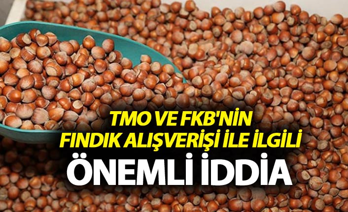 TMO ve FKB'nin fındık alışverişi ile ilgili önemli iddia
