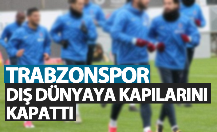 Trabzonspor, Fenerbahçe maçı öncesi hazırlıklarını kapalı sürdürüyor
