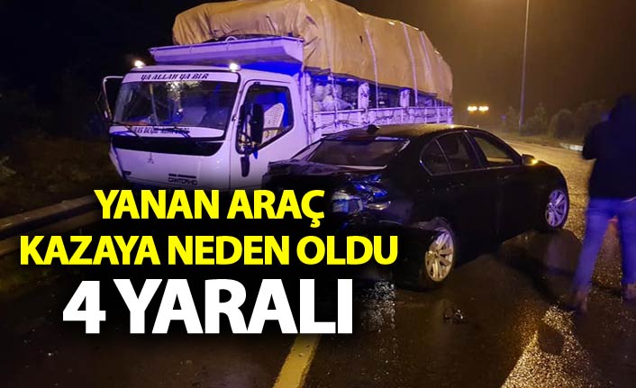 Eynesil’de Sahil Yolunda Zincirleme Kaza: 4 Kişi Yaralandı
