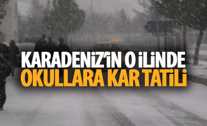 Karadeniz'in o ilinde okullara kar tatili