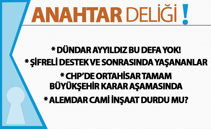 Anahtar Deliği : DÜNDAR AYYILDIZ BU KEZ SAHADAN UZAK