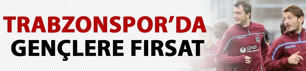 Trabzonspor'da gençlere fırsat