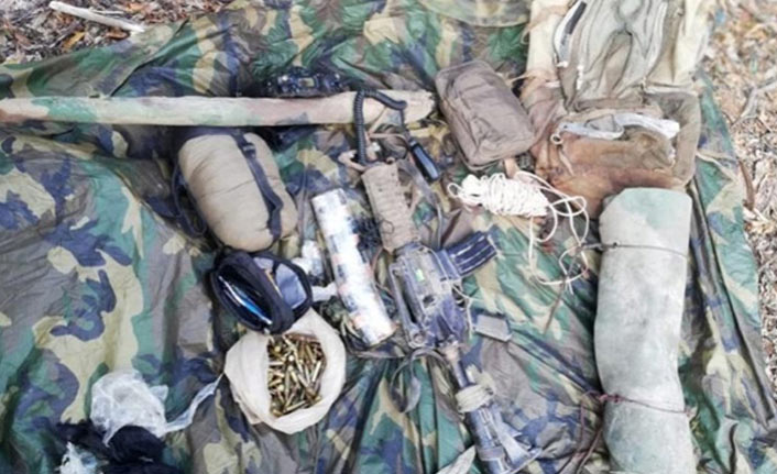 Toprağa gömülü patlayıcı imha edildi