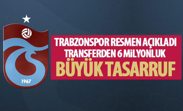 Trabzonspor resmen açıkladı! Transfer ayrıntısı dikkat çekti!