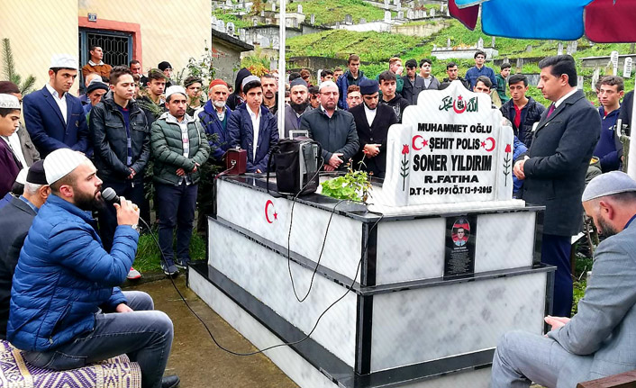 Trabzon'da şehit polis memuru anıldı