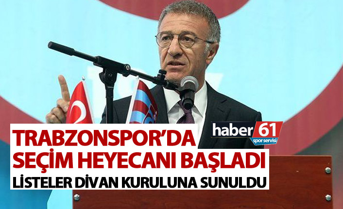 Trabzonspor’da seçim heyecanı başladı! Listeler teslim edildi!