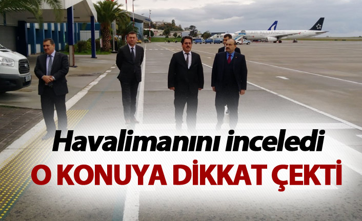 Vali Ustaoğlu havalimanını inceledi - O konuya dikkat çekti