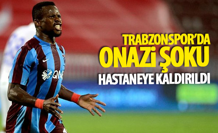 Trabzonspor’un yıldızı Onazi idmanda sakatlandı, hastaneye kaldırıldı