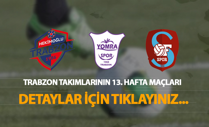 TFF 3. Lig'de Trabzon takımları galibiyet peşinde!