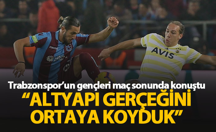 Trabzonspor'un gençlerinden altyapı vurgusu