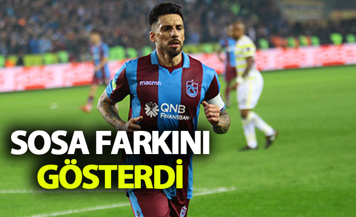 Sosa farkını gösterdi